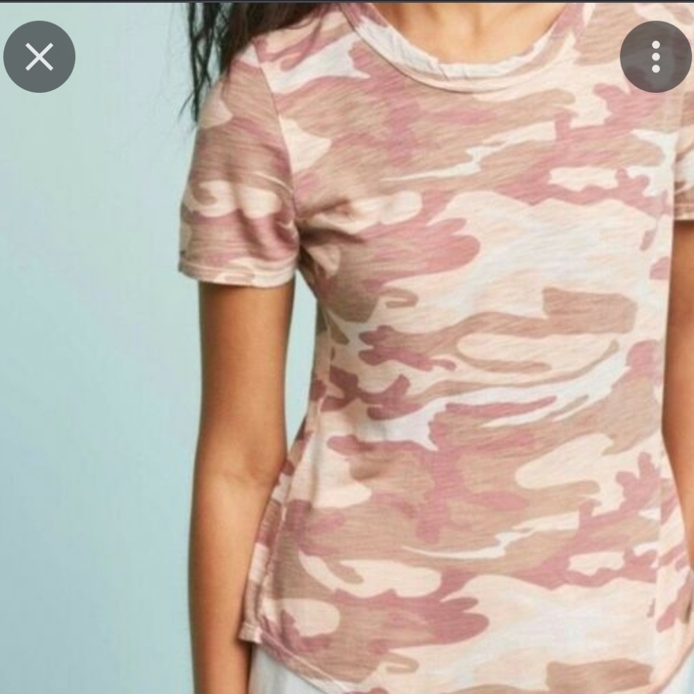 Anthropologie t.la cropped camo t